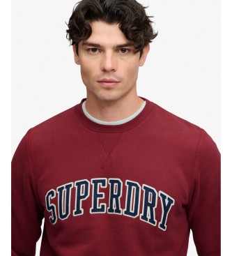 Superdry Rød Athletic Applique Relaxed-sweatshirt