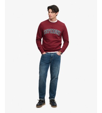 Superdry Rød Athletic Applique Relaxed-sweatshirt