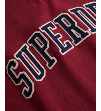Superdry Rød Athletic Applique Relaxed-sweatshirt