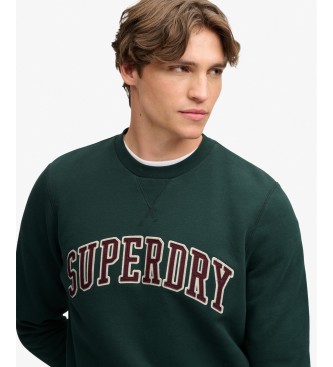 Superdry Grøn Athletic Applique Relaxed-sweatshirt