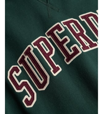 Superdry Grøn Athletic Applique Relaxed-sweatshirt