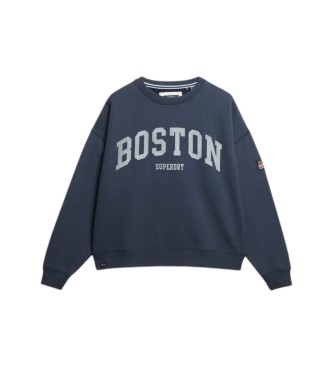 Superdry Bluza Athletic Oversized granatowa