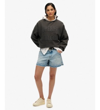 Superdry Sweat-shirt Athletic Tonal Applique gris