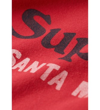 Superdry Zweifarbiges Venue-Sweatshirt rot