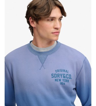 Superdry Blå Block Text-sweatshirt