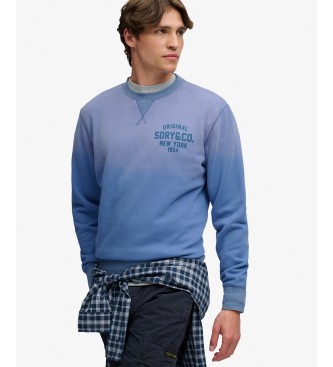 Superdry Blå Block Text-sweatshirt
