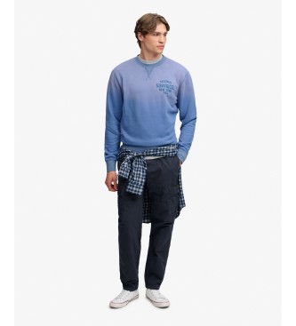 Superdry Blå Block Text-sweatshirt