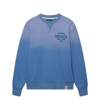 Superdry Blå Block Text-sweatshirt