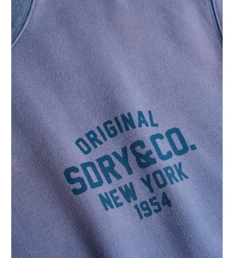 Superdry Blå Block Text-sweatshirt
