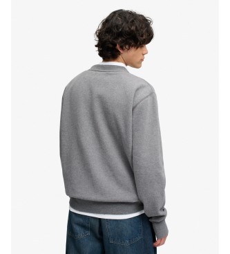 Superdry Grå Block Text sweatshirt