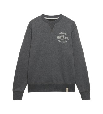 Superdry Grå Block Text sweatshirt