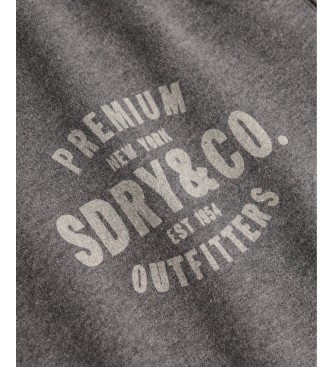 Superdry Grå Block Text sweatshirt