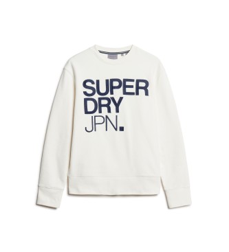 Superdry Brand Mark sweatshirt vit