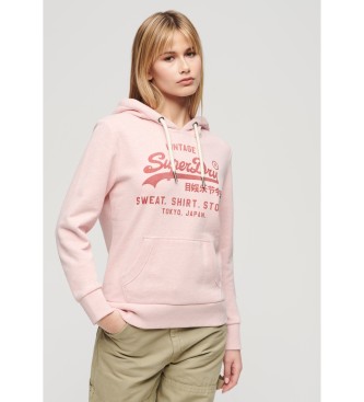 Superdry Heritage klassisk sweatshirt rosa