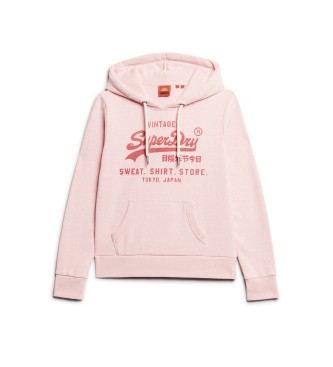 Superdry Heritage klassisches Sweatshirt rosa