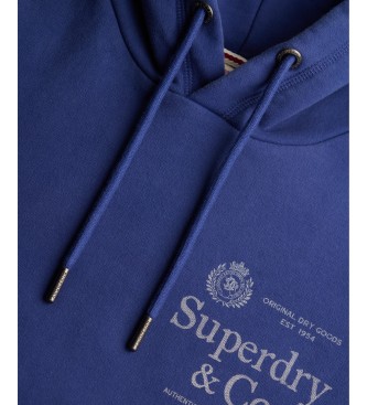 Superdry 1954 Company Relaxed hættetrøje, blå