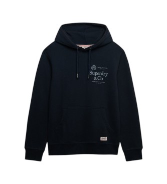 Superdry Hættetrøje 1954 Company Relaxed marineblå
