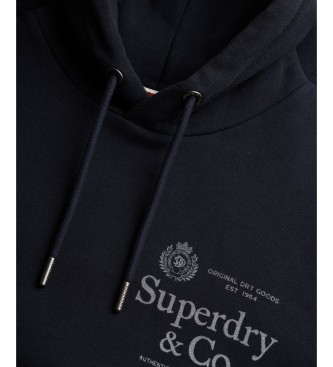 Superdry Hættetrøje 1954 Company Relaxed marineblå