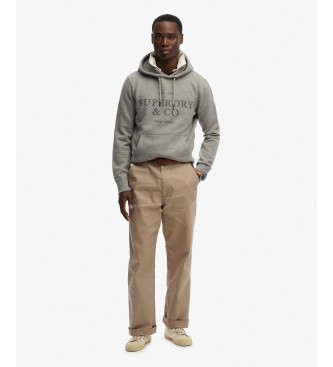 Superdry 1954 Company Relaxed hættetrøje, grå