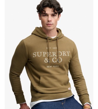 Superdry 1954 Company Relaxed hættetrøje, brun