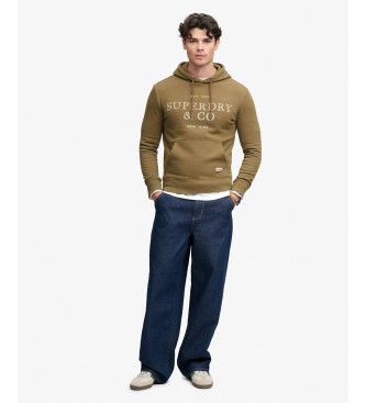 Superdry 1954 Company Relaxed hættetrøje, brun