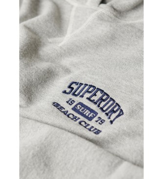 Superdry Sportowa bluza z kapturem Essential w kolorze szarym