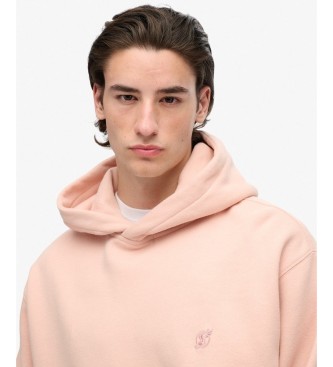 Superdry Felpa con cappuccio rosa oversize senza maniche