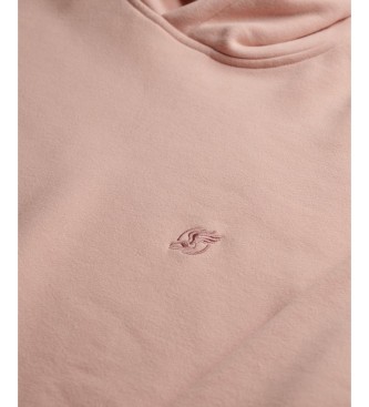 Superdry Felpa con cappuccio rosa oversize senza maniche