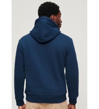 Superdry Athletic Script embroidered graphic sweatshirt navy