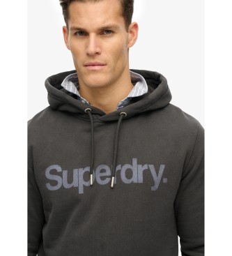Superdry Sweatshirt med htte og Core City-logo, sort
