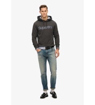 Superdry Sweatshirt med htte og Core City-logo, sort