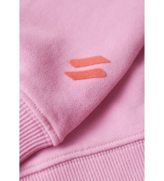 Superdry Sudadera logo Sportswear rosa