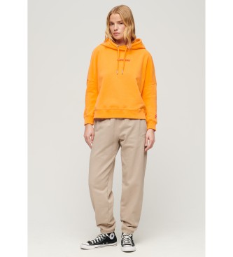 Superdry Sudadera con capucha Sportswear naranja