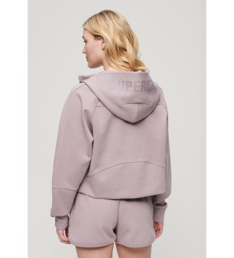 Superdry Sport Tech relaxed fit sweatshirt lilac