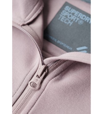 Superdry Sport Tech sweatshirt i afslappet pasform lilla