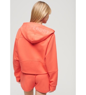 Superdry Sport Tech sweatshirt med avslappnad passform orange