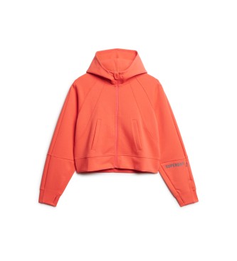 Superdry Sport Tech sweatshirt i afslappet pasform orange