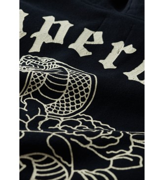 Superdry Grafisk sweatshirt med svart tatueringsmotiv