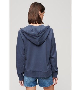 Superdry Essential sweatshirt med logotyp marinbl