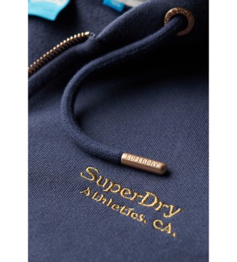 Superdry Essential sweatshirt med logotyp marinbl