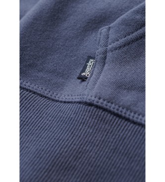 Superdry Essential sweatshirt med logotyp marinbl