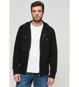 Superdry Luxury Sport loose fit sweatshirt zwart