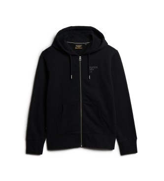 Superdry Luxury Sport sweatshirt med ls passform svart