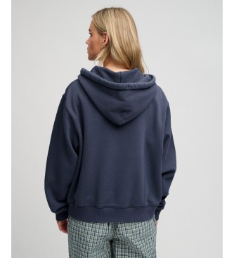 Superdry Sweat à capuche Applique Crop marine