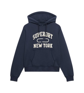 Superdry Sweat à capuche Applique Crop marine