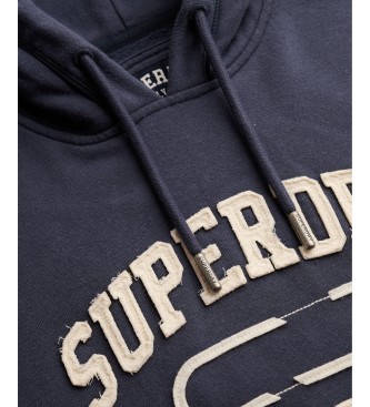 Superdry Sweat à capuche Applique Crop marine