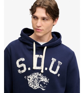 Superdry Marineblå Essential hættetrøje