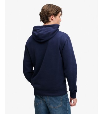 Superdry Marineblå Essential hættetrøje
