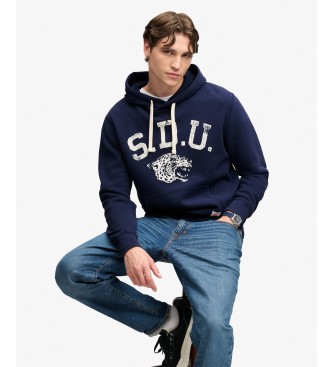 Superdry Marineblå Essential hættetrøje