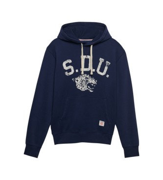 Superdry Marineblå Essential hættetrøje